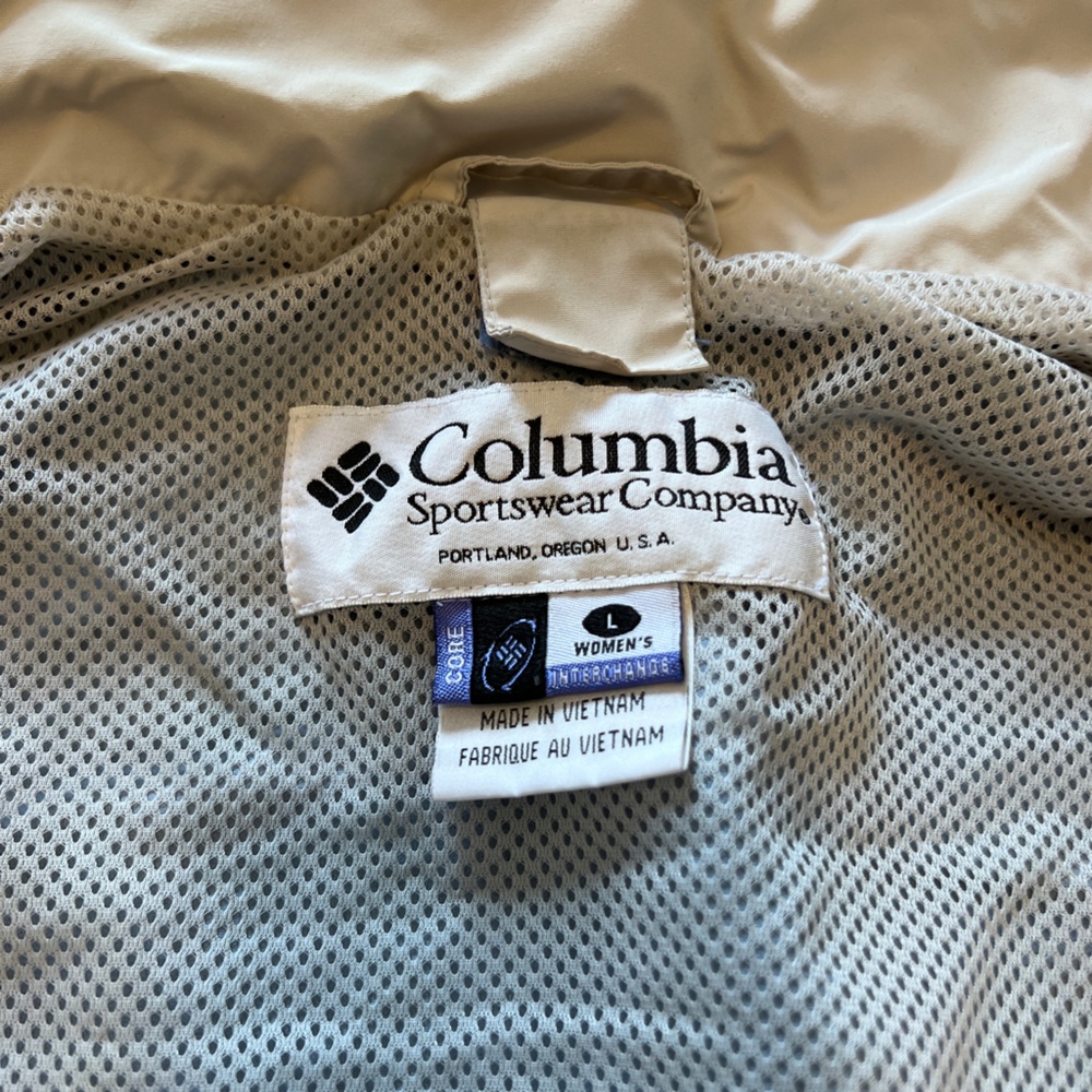 Women’s Columbia Blue and Cream Shell Jacket - Picture 10 of 10